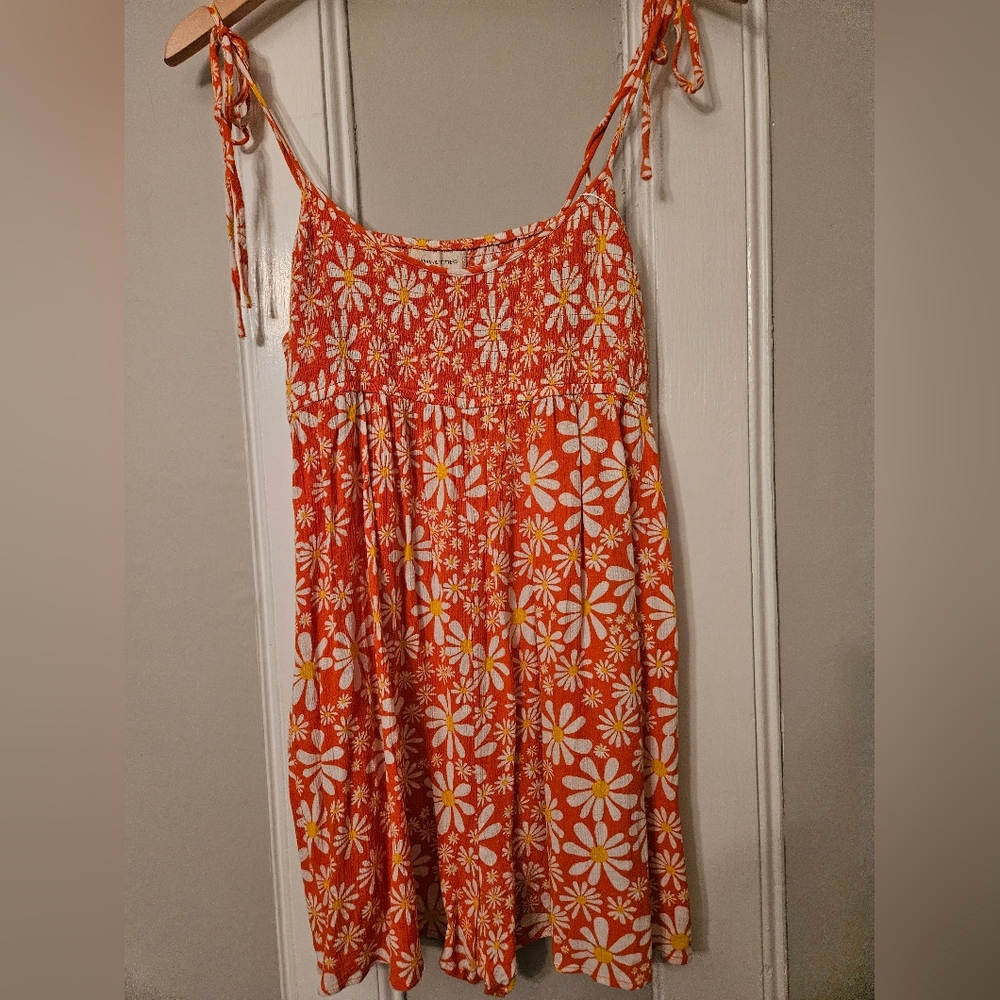 Urban Outfitters Orange Floral Dress